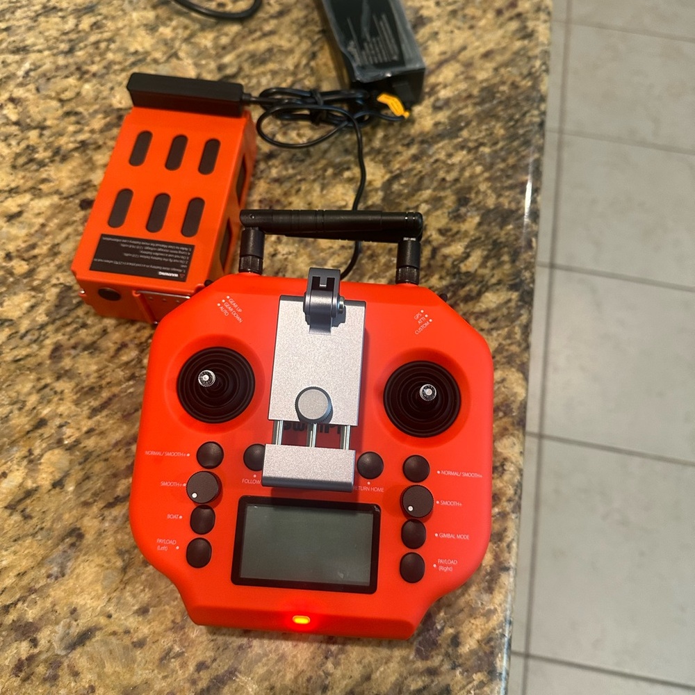 Red Remote Control with Display